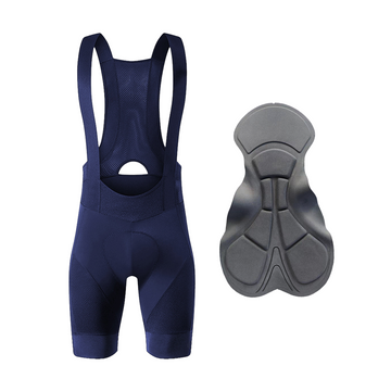 YKYW Men’s Cycling Bib Shorts Elastic Performance 6H Padded Tights Darkblue