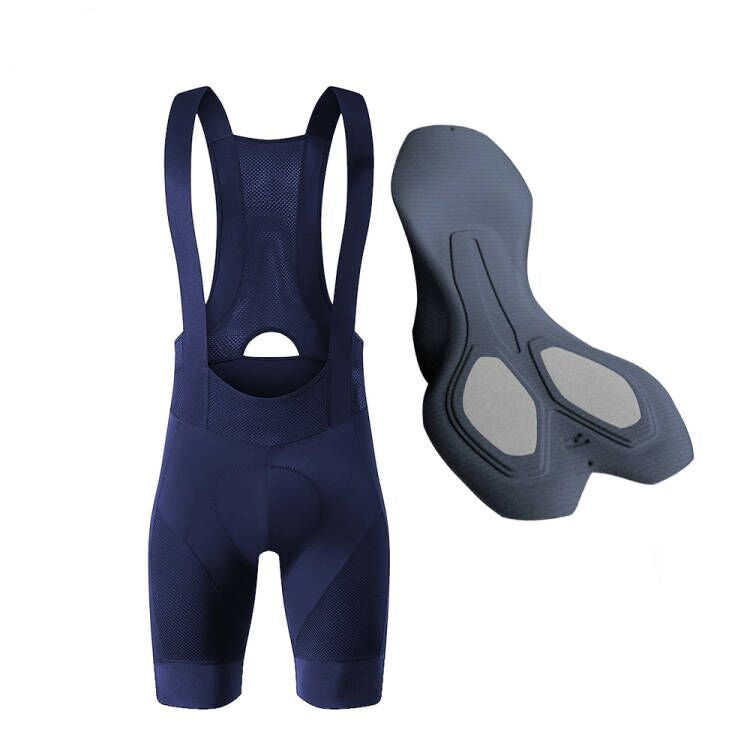 YKYW Men’s Cycling Bib Shorts Elastic Performance 6H Padded Tights Darkblue