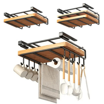 Multi-Purpose Under-Shelf Hanging Organizer